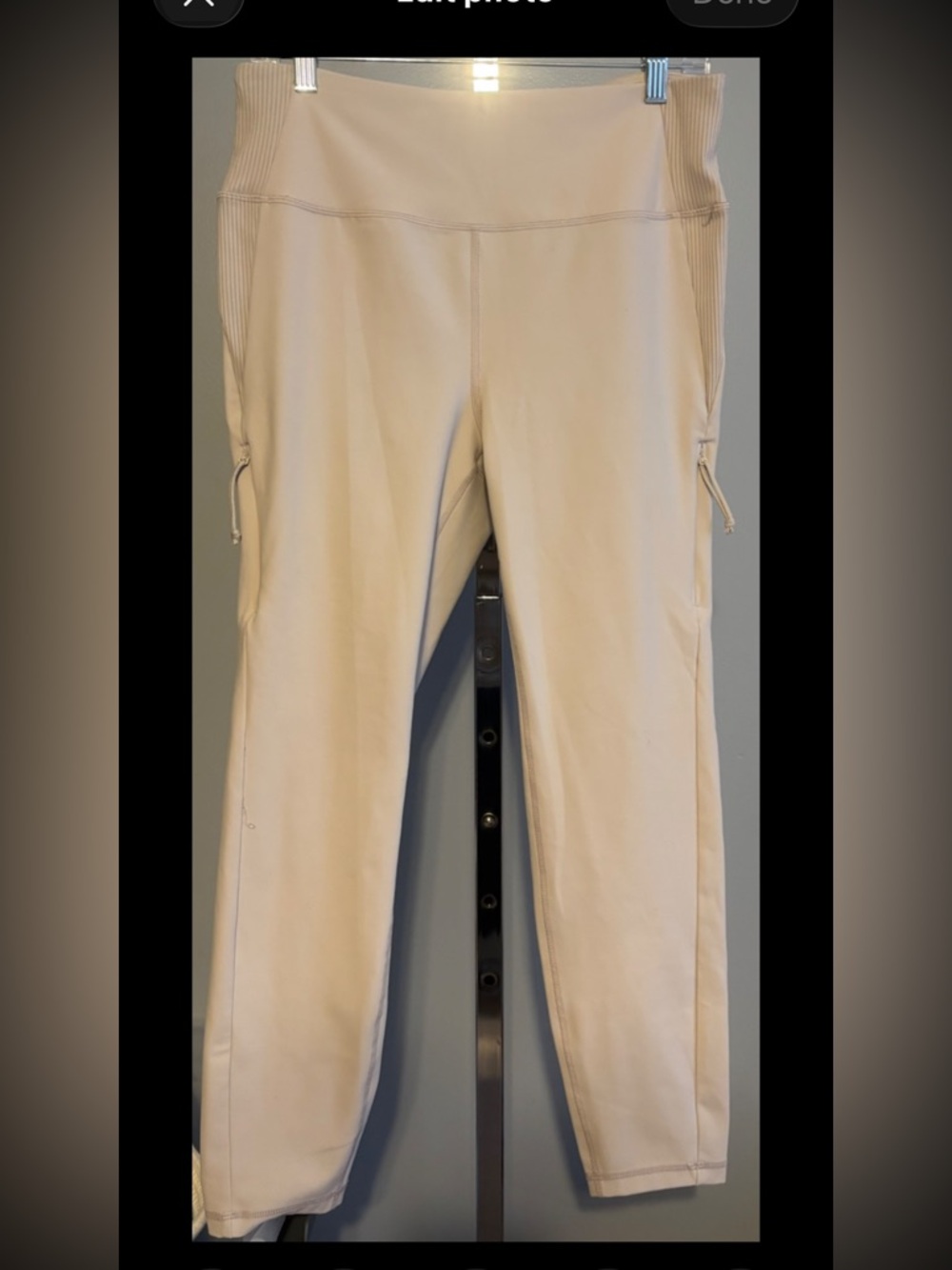 Avalanche cream‎ colored leggings with pockets women's XL